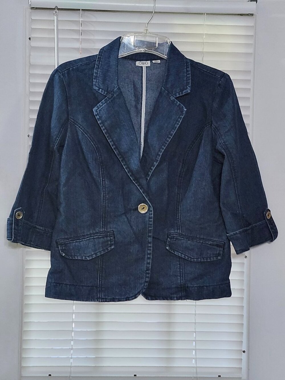 Cato womans denim blazer  size L